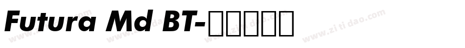 Futura Md BT字体转换